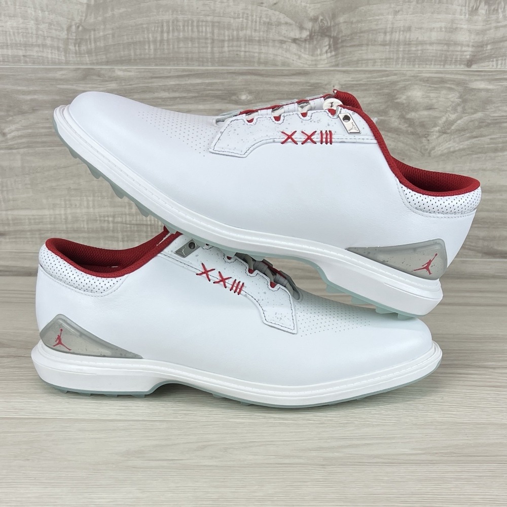Nike Air Jordan ADG 5 White Fire Red Metallic Silver nby Men's Sz 10 FQ7874-101 - Picture 7 of 9